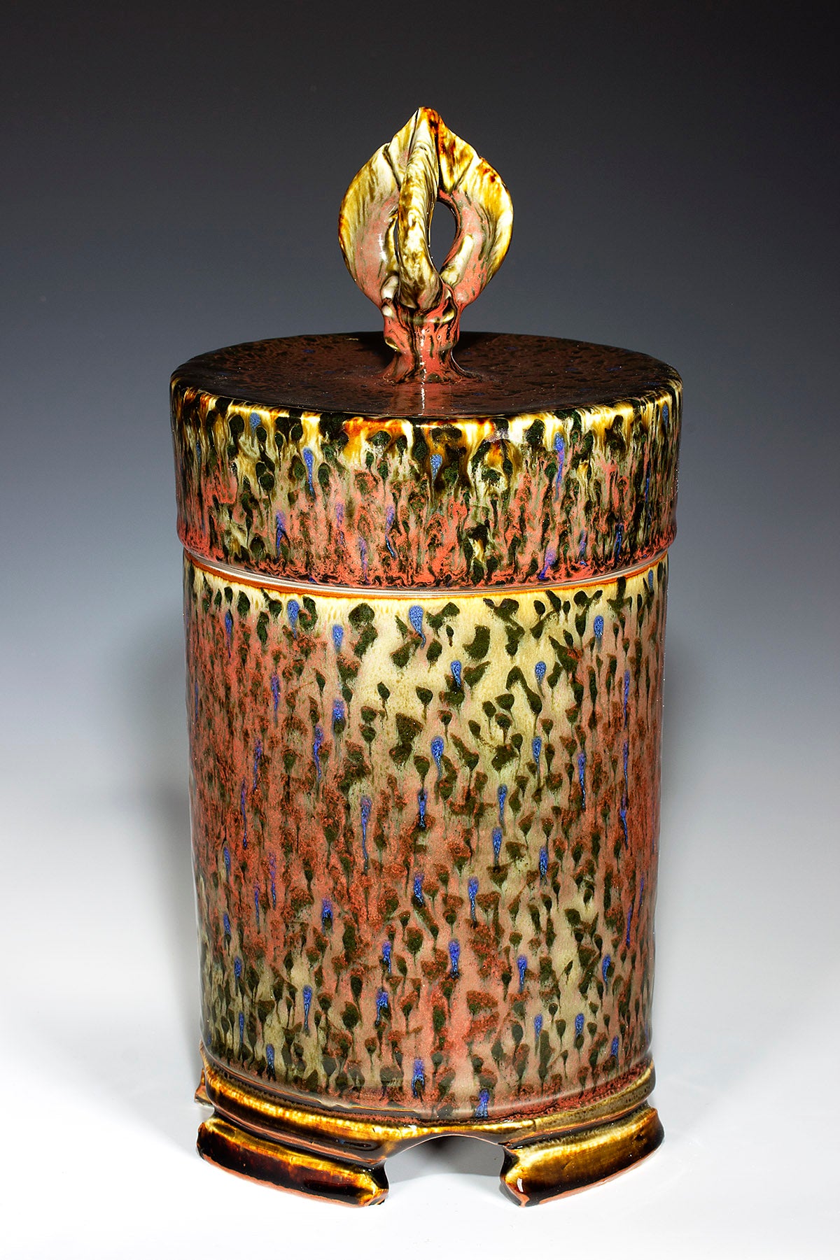 Round Covered Box  13" X 6"