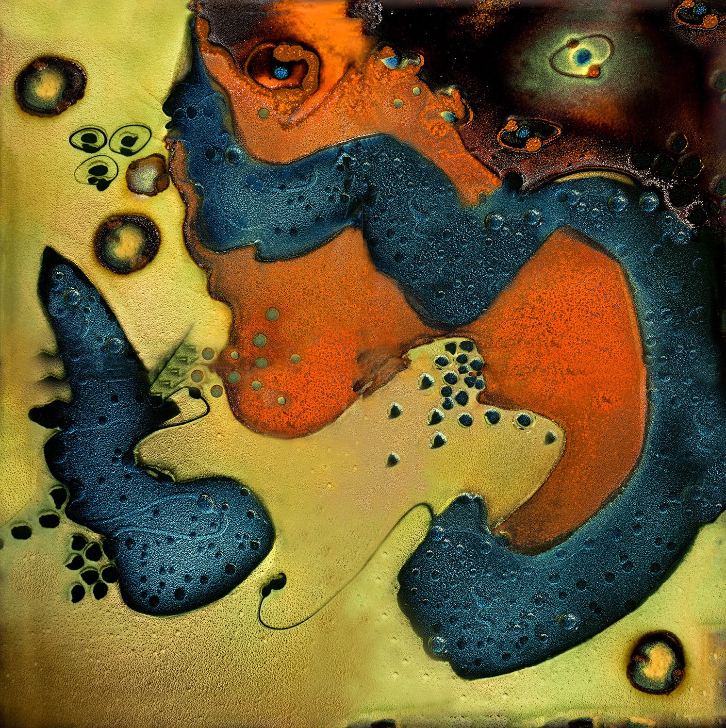 Square abstract for the wall