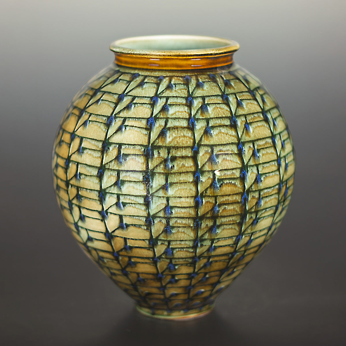 Vase  9" X 8"